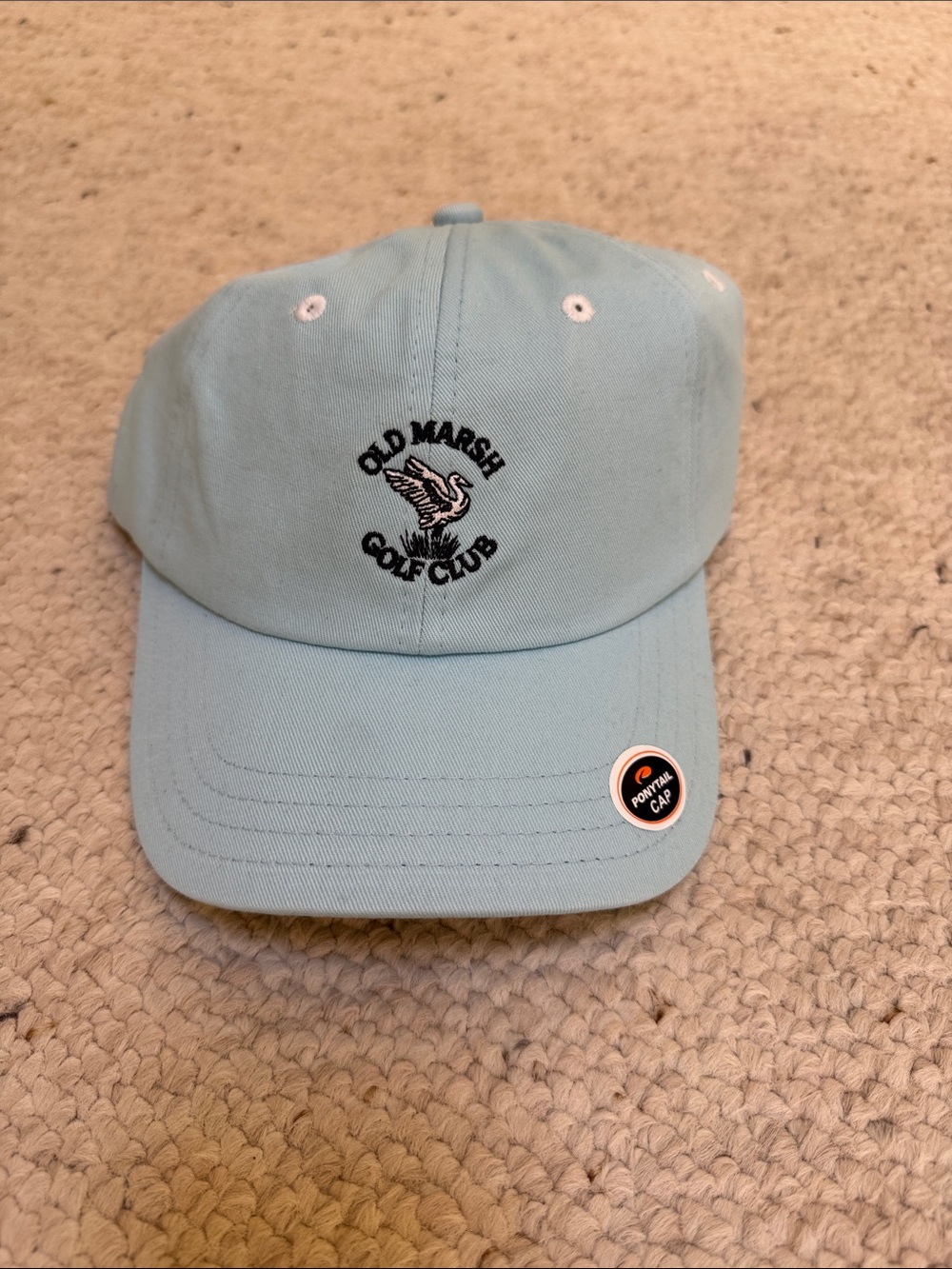 Old Marsh Golf Club Light Blue Golf Ponytail Cap